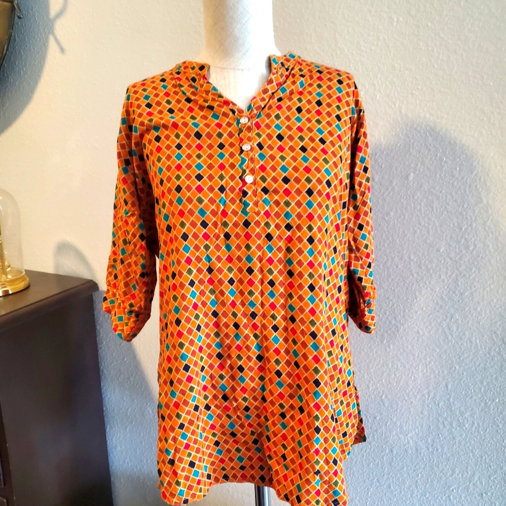 ZOLA women's orange blouse Size XL